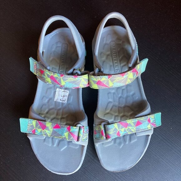 Merrell Junior & Older Kids Comfortable Hydro Drift Sandals - Grey - Picture 2 of 9